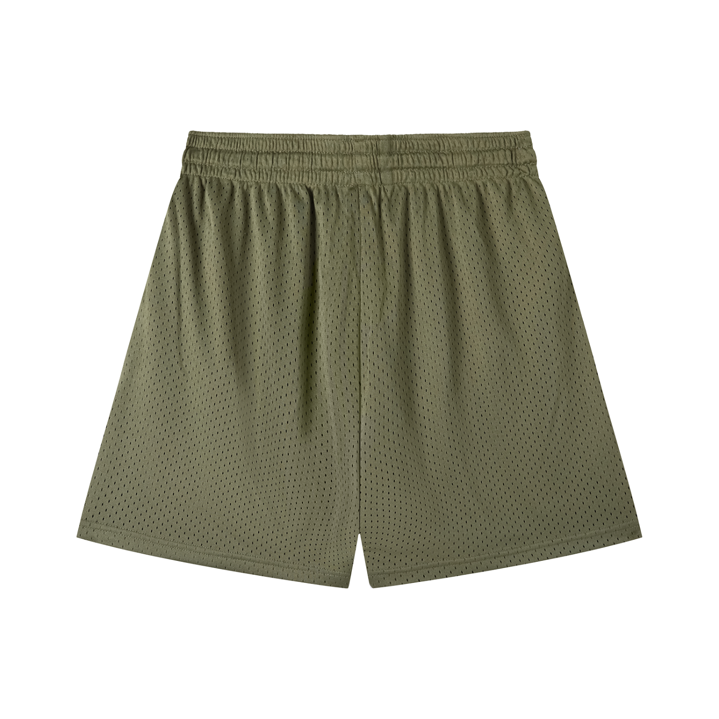 Triple Sword Army Green Mesh Drawstring Shorts