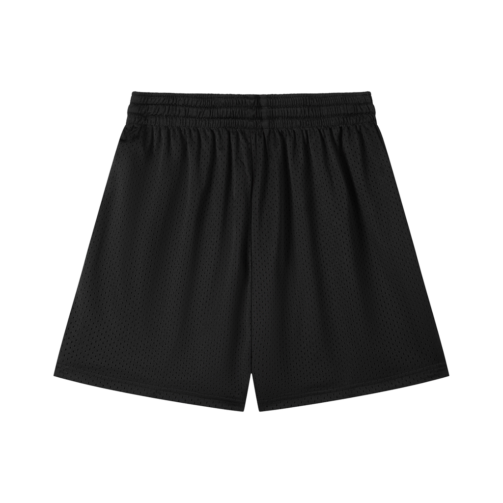 Triple Sword Black Mesh Shorts