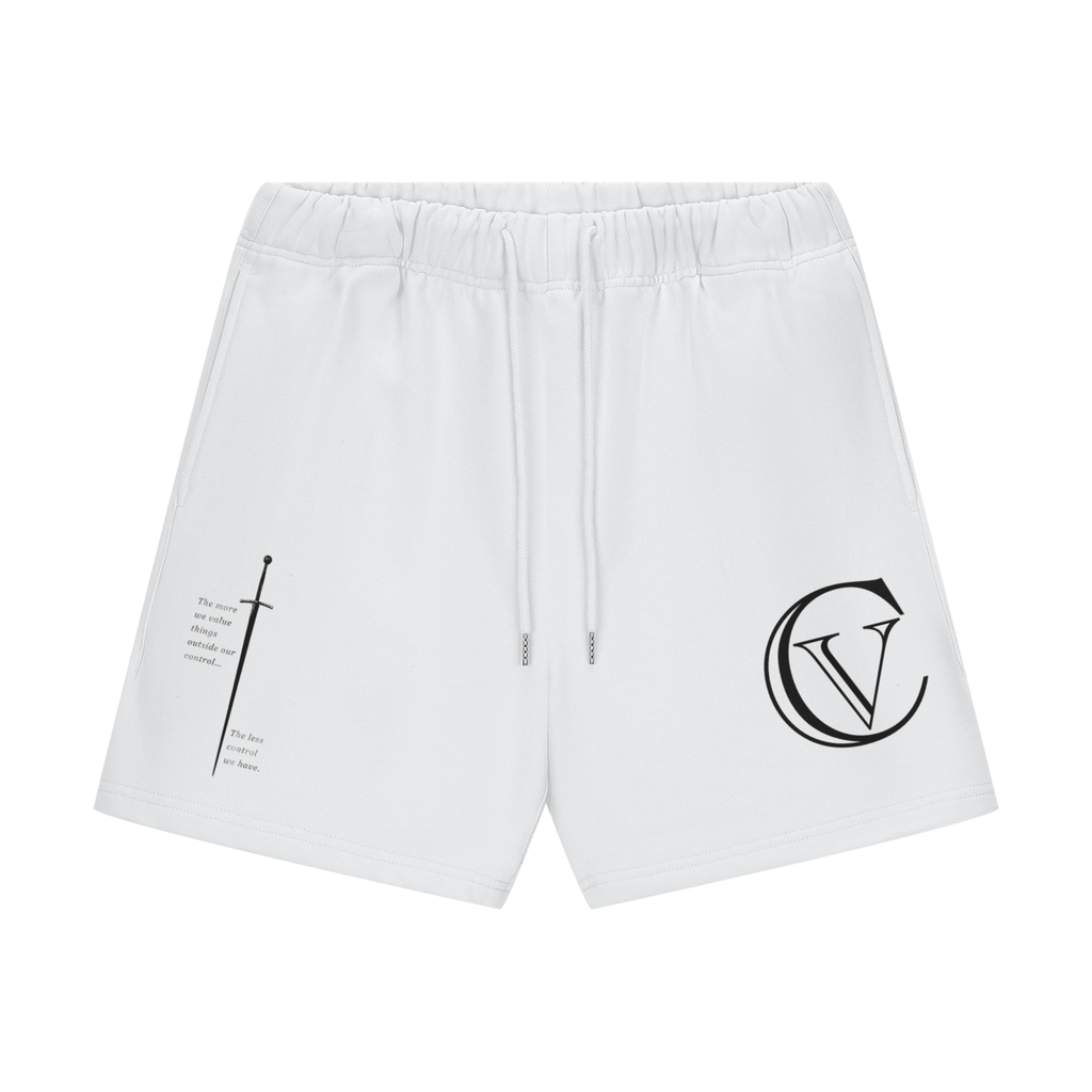 Control Heavyweight Fleece Shorts (White)